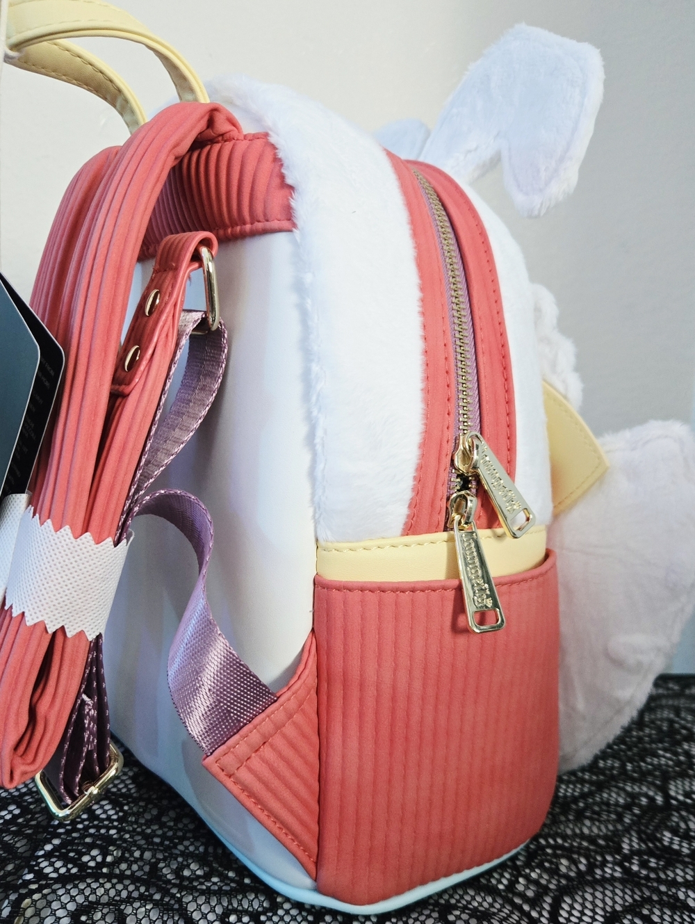 Loungefly Alice in Wonderland White Rabbit Cosplay Mini Backpack & Wallet NWT - Picture 7 of 12